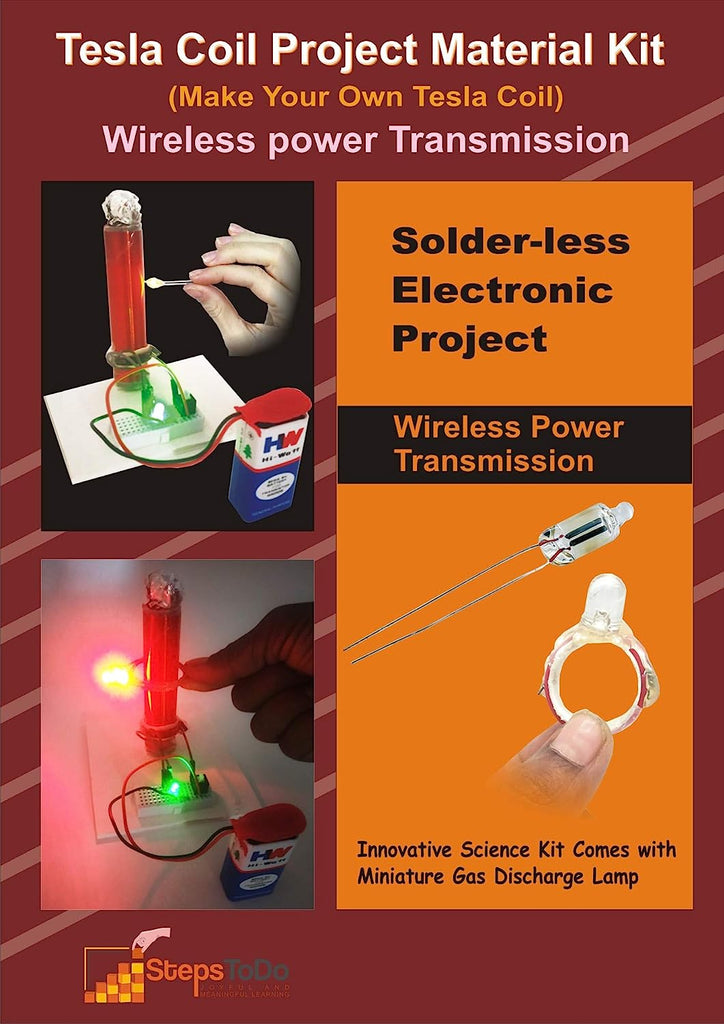 StepsToDo _ Tesla Coil Project Material Kit  Wireless Transmission Ki –  Joyful and Meaning Activities- O iDeal